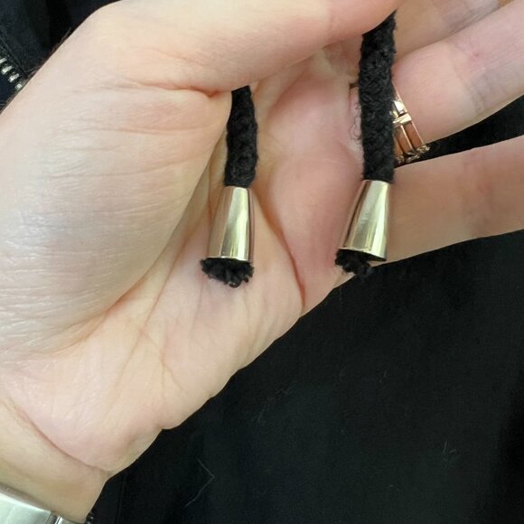 Entro Floral Embroidered Crochet Zip Up Hoodie Hooded Sweatshirt 100% Cotton - Picture 4 of 10